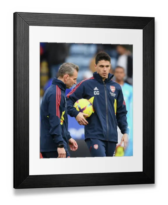 Framed Print : Arsenal Coach Carlos Cuesta Before Leicester City vs Arsenal Premier League Clash (2022-23) Framed Print : Arsenal Coach Carlos Cuesta Before Leicester City vs Arsenal Premier League Clash (2022-23)