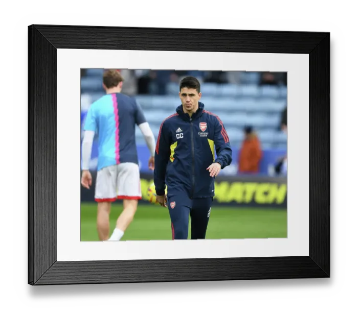 Framed Print : Arsenal Coach Carlos Cuesta Ahead of Leicester City Showdown - Premier League 2022-23 Framed Print : Arsenal Coach Carlos Cuesta Ahead of Leicester City Showdown - Premier League 2022-23