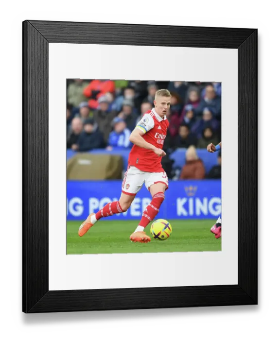 Framed Print : Zinchenko in Action: Arsenal vs Leicester City, Premier League 2022-23