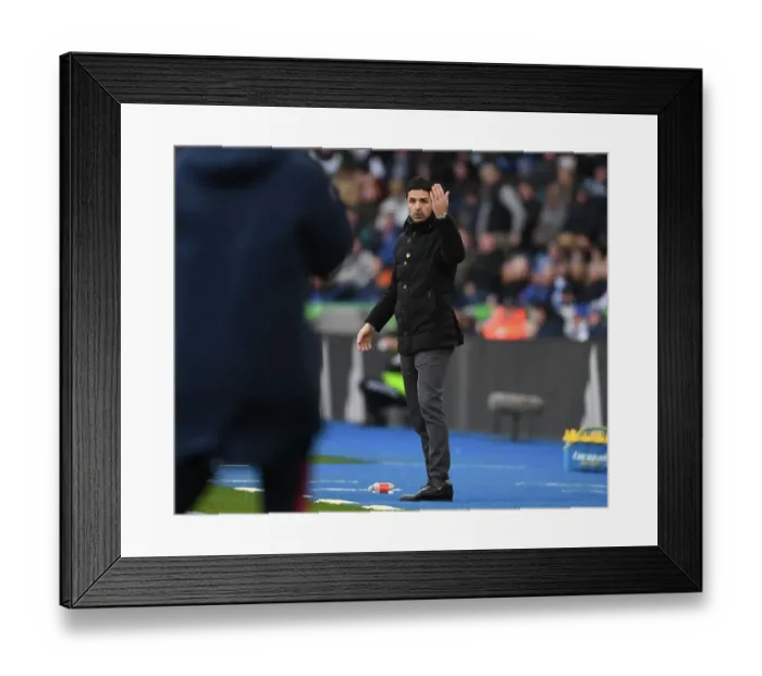 Framed Print : Mikel Arteta vs Leicester City: Premier League Showdown - Arsenal Manager Faces Off Against The Foxes Framed Print : Mikel Arteta vs Leicester City: Premier League Showdown - Arsenal Manager Faces Off Against The Foxes