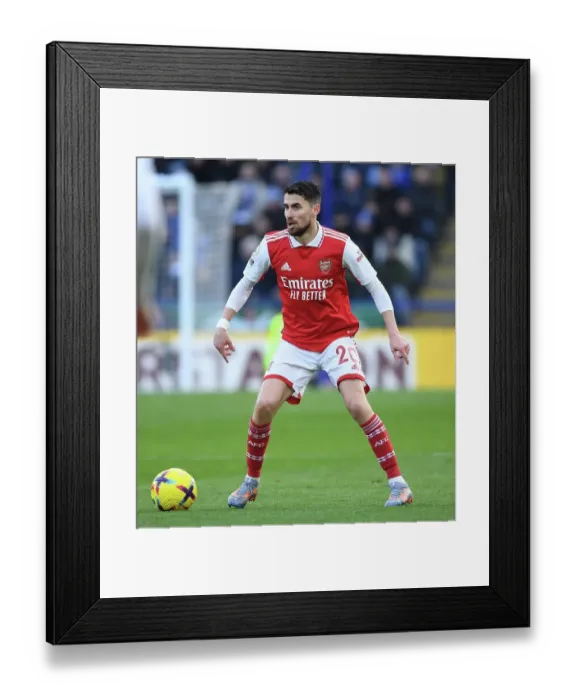 Framed Print : Jorginho in Action: Premier League Battle - Leicester City vs. Arsenal (2022-23) Framed Print : Jorginho in Action: Premier League Battle - Leicester City vs. Arsenal (2022-23)