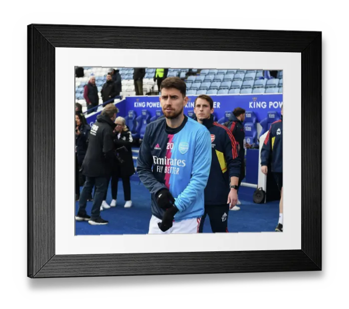 Framed Print : Jorginho Gears Up: Leicester City vs. Arsenal FC - Premier League Showdown