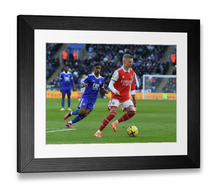 Framed Print : Zinchenko in Action: Arsenal's Win Against Leicester City, Premier League 2022-23 Framed Print : Zinchenko in Action: Arsenal's Win Against Leicester City, Premier League 2022-23
