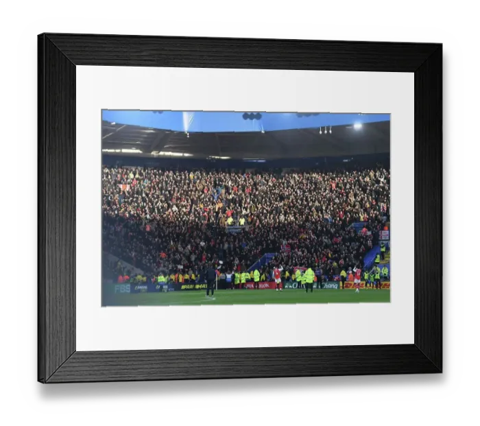 Framed Print : Arsenal's Thrilling Comeback: Leicester City vs. Arsenal, Premier League 2022-23