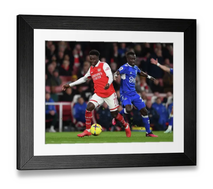 Framed Print : Arsenal vs. Everton: Premier League Clash at Emirates Stadium (2023) Framed Print : Arsenal vs. Everton: Premier League Clash at Emirates Stadium (2023)