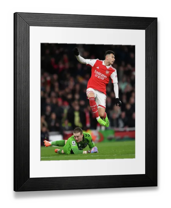 Framed Print : Arsenal vs. Everton: Premier League Clash at Emirates Stadium (2023)