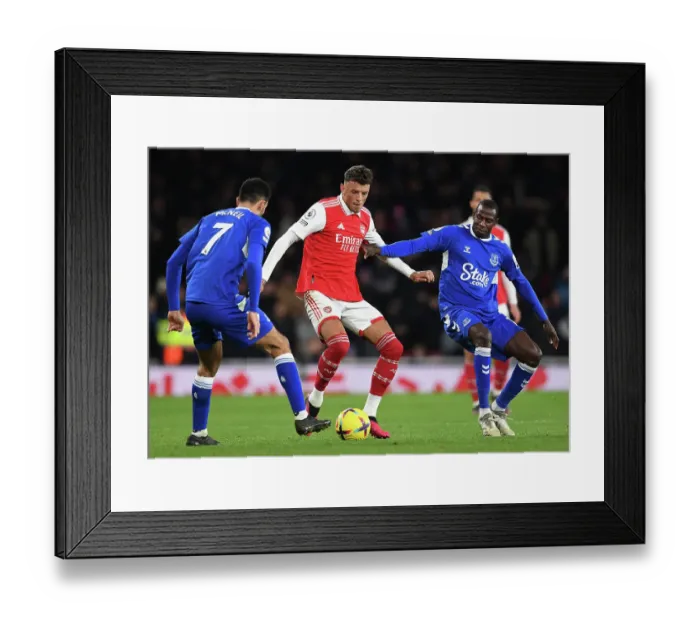 Framed Print : Arsenal vs. Everton: Premier League Clash at Emirates Stadium (2023) Framed Print : Arsenal vs. Everton: Premier League Clash at Emirates Stadium (2023)