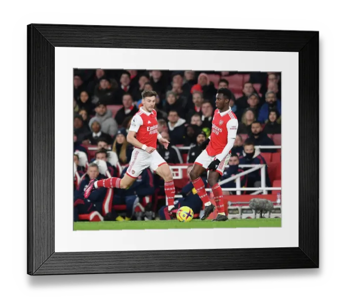 Framed Print : Arsenal vs. Everton: Premier League Clash at Emirates Stadium (2023)