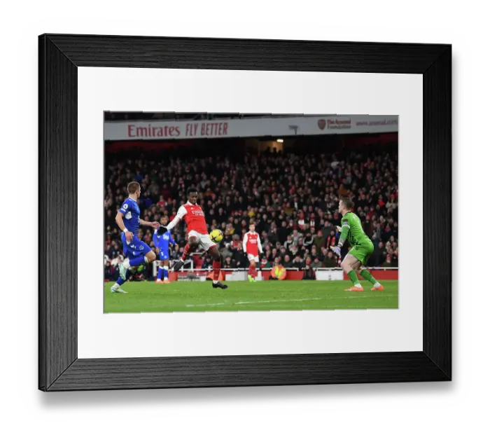 Framed Print : Arsenal vs. Everton: Premier League Clash at Emirates Stadium (2023)