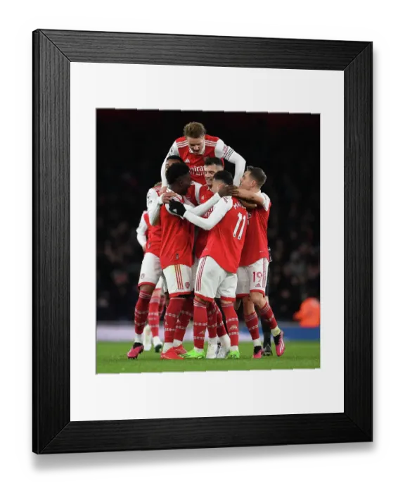 Framed Print : Arsenal's Martinelli Scores Brace: Arsenal 2-Everton, Premier League 2022-23