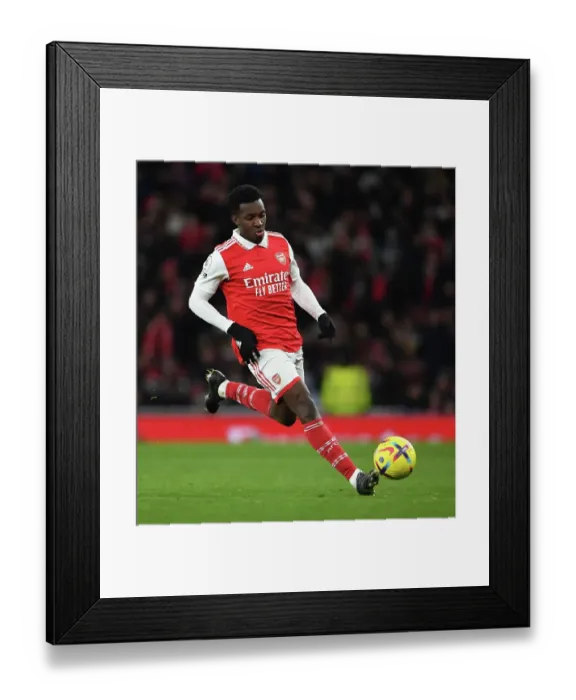 Framed Print : Arsenal's Eddie Nketiah in Action Against Everton at Emirates Stadium, 2023