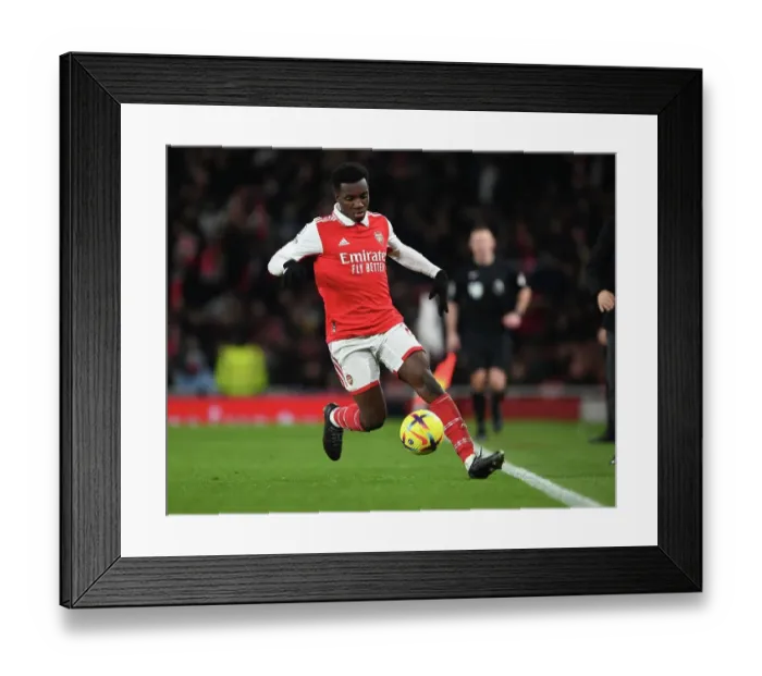 Framed Print : Arsenal's Eddie Nketiah in Action: Arsenal vs. Everton, Premier League 2023