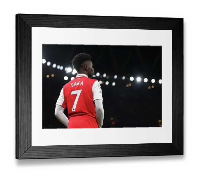 Framed Print : Arsenal's Bukayo Saka in Action: Premier League Showdown at Emirates Stadium - Arsenal vs. Everton, 2023 Framed Print : Arsenal's Bukayo Saka in Action: Premier League Showdown at Emirates Stadium - Arsenal vs. Everton, 2023