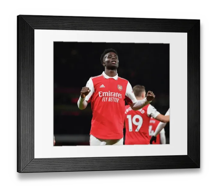 Framed Print : Saka Scores First: Arsenal's Victory Over Everton in Premier League (2022-23) Framed Print : Saka Scores First: Arsenal's Victory Over Everton in Premier League (2022-23)