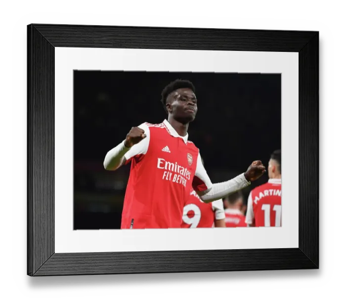 Framed Print : Saka Scores First: Arsenal's Victory over Everton in the Premier League Framed Print : Saka Scores First: Arsenal's Victory over Everton in the Premier League