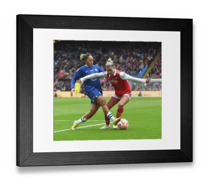 Framed Print : Arsenal vs. Chelsea: A Titanic Clash in the FA Women's League Cup Final Framed Print : Arsenal vs. Chelsea: A Titanic Clash in the FA Women's League Cup Final