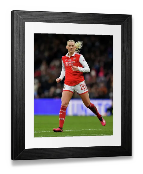 Framed Print : Arsenal vs Chelsea - FA Women's Continental Tyres League Cup Final: Stina Blackstenius in Action