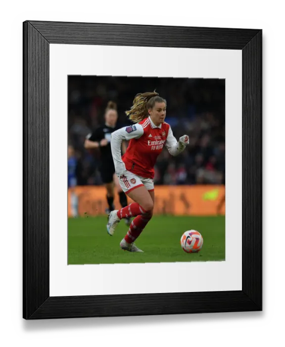 Framed Print : Arsenal vs. Chelsea: FA Women's League Cup Final Showdown at Selhurst Park