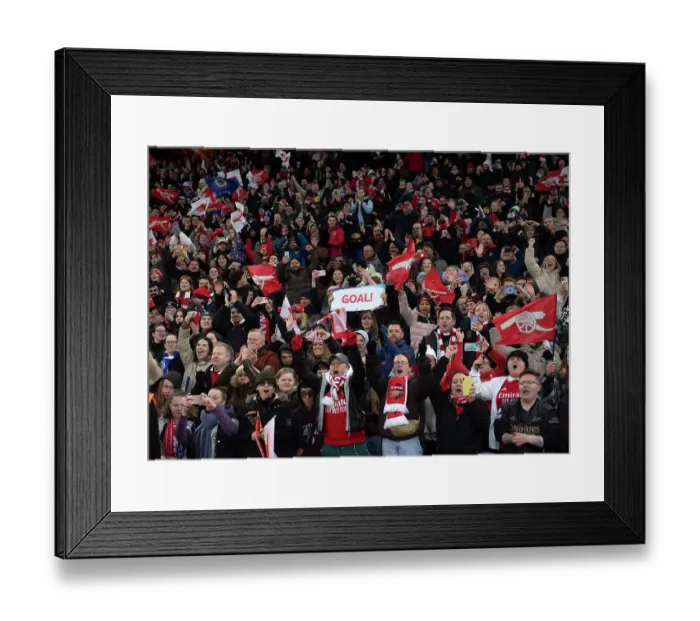 Framed Print : Arsenal Fans Euphoria and Disappointment: FA Women's League Cup Final: Chelsea vs Arsenal