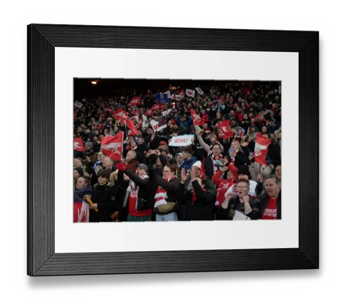 Framed Print : Arsenal Fans Emotional Reaction to FA Women's League Cup Final: Chelsea vs. Arsenal Framed Print : Arsenal Fans Emotional Reaction to FA Women's League Cup Final: Chelsea vs. Arsenal