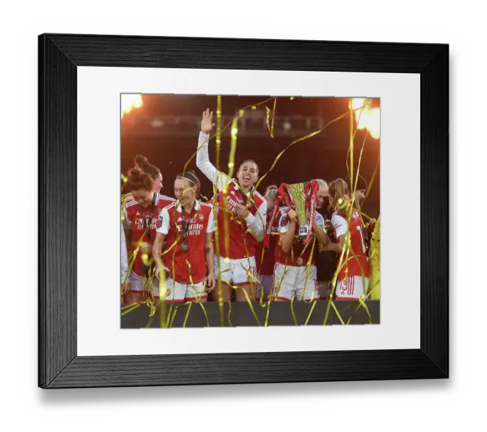 Framed Print : Arsenal Women Triumph in FA Cup Final Against Chelsea