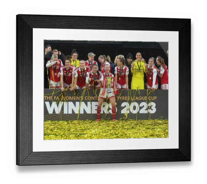 Framed Print : Arsenal Women's Historic Conti Cup Victory: Celebrating with Katie McCabe and the Champions Framed Print : Arsenal Women's Historic Conti Cup Victory: Celebrating with Katie McCabe and the Champions