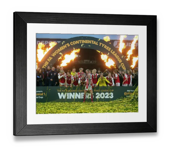 Framed Print : Arsenal Women's Triumph: FA WSL Cup Victory over Chelsea