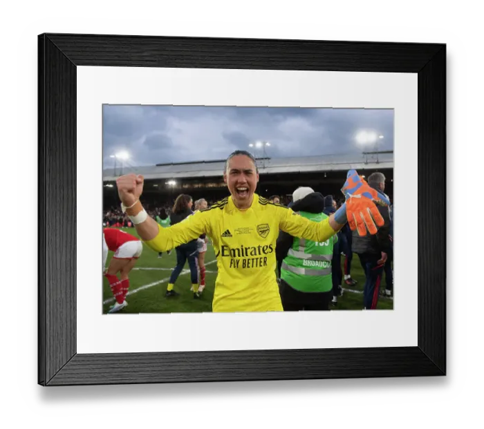 Framed Print : Arsenal Women's Historic FA WSL Cup Triumph Over Chelsea