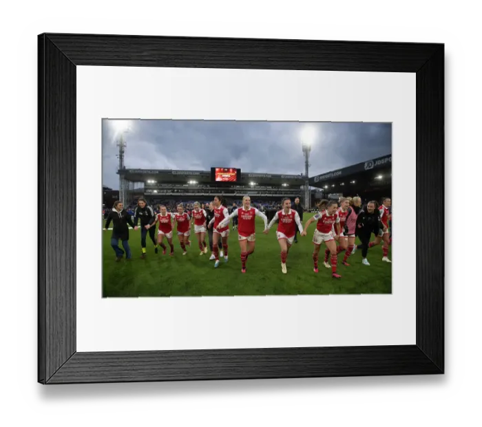 Framed Print : Arsenal Women Celebrate FA WSL Cup Final Victory over Chelsea
