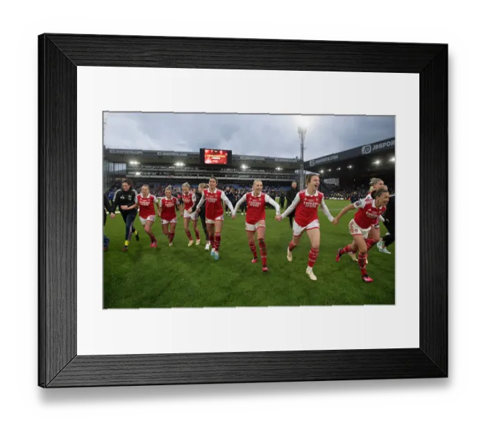 Framed Print : Arsenal Women Celebrate FA WSL Cup Final Victory over Chelsea Framed Print : Arsenal Women Celebrate FA WSL Cup Final Victory over Chelsea
