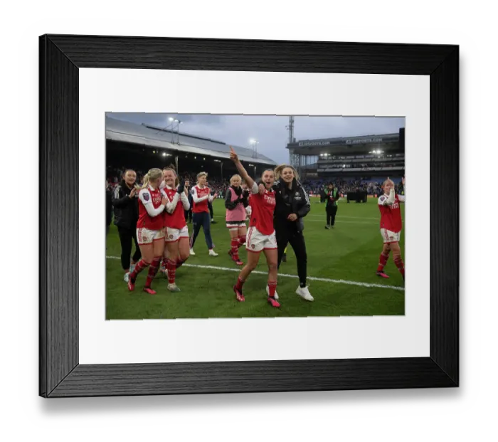 Framed Print : Arsenal Women Celebrate Conti Cup Triumph Over Chelsea