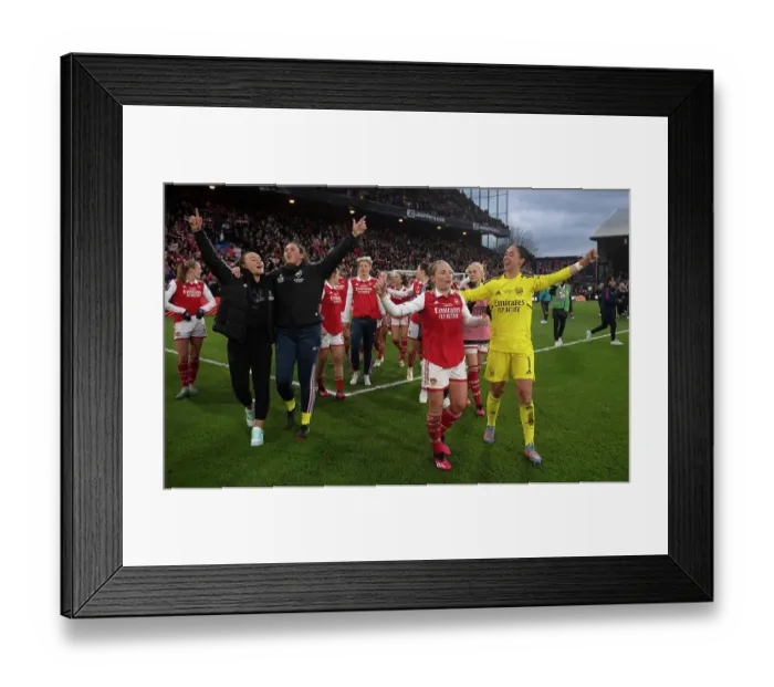 Framed Print : Arsenal Women Celebrate Conti Cup Victory over Chelsea