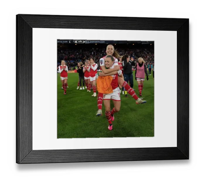 Framed Print : Arsenal Women Celebrate FA WSL Cup Final Triumph over Chelsea Framed Print : Arsenal Women Celebrate FA WSL Cup Final Triumph over Chelsea