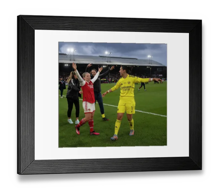 Framed Print : Arsenal Women Celebrate FA WSL Cup Final Triumph over Chelsea Framed Print : Arsenal Women Celebrate FA WSL Cup Final Triumph over Chelsea