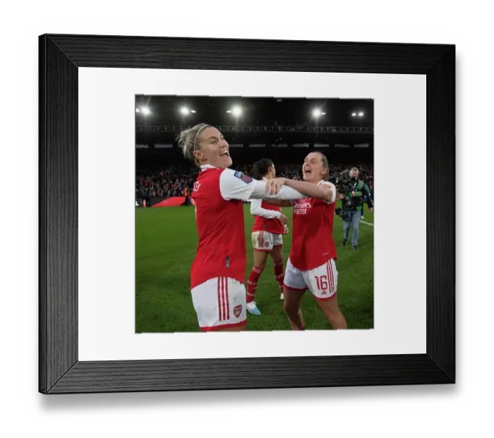 Framed Print : Arsenal Women Celebrate FA WSL Cup Final Triumph over Chelsea Framed Print : Arsenal Women Celebrate FA WSL Cup Final Triumph over Chelsea