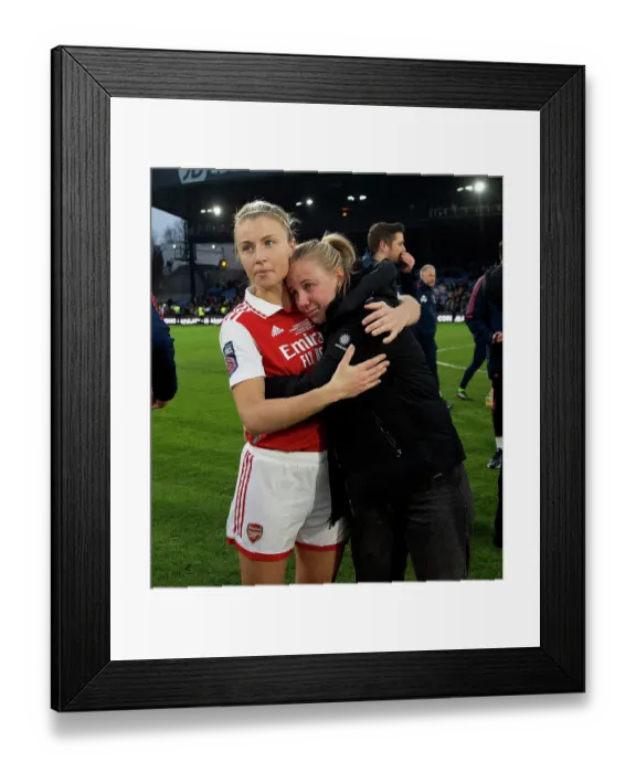 Framed Print : Arsenal Women Celebrate Conti Cup Final Victory Over Chelsea