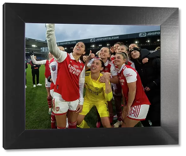 Arsenal Women Celebrate Conti Cup Final Victory over Chelsea