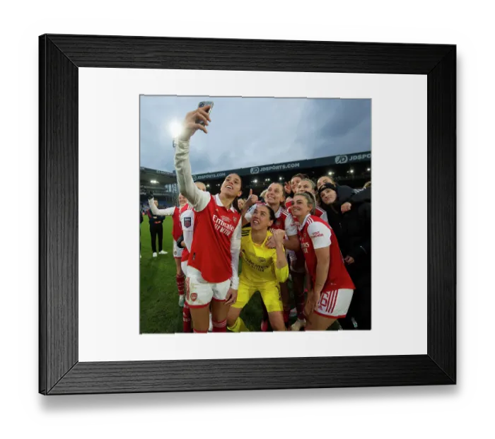 Framed Print : Arsenal Women Celebrate Conti Cup Final Victory over Chelsea