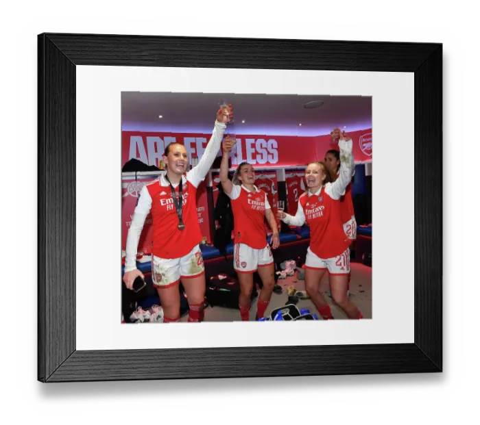 Framed Print : Arsenal Women Celebrate FA WSL Cup Final Victory over Chelsea Framed Print : Arsenal Women Celebrate FA WSL Cup Final Victory over Chelsea