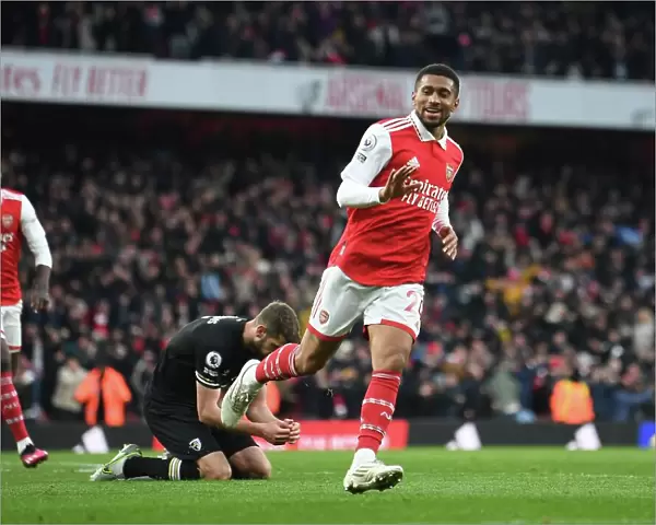 Arsenal's Nelson Scores Third Goal in Arsenal FC vs AFC Bournemouth Premier League Match, 2022-23