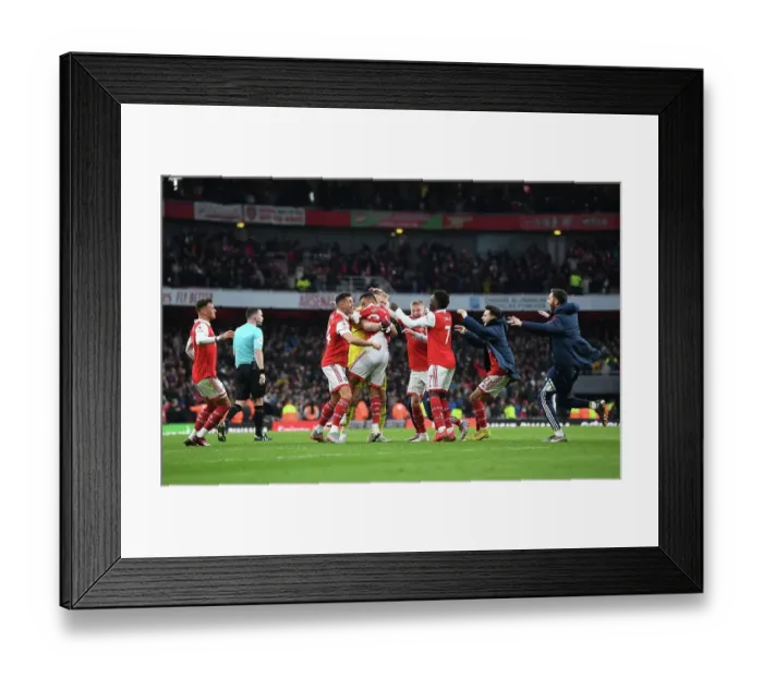 Framed Print : Arsenal's Triumph: Reiss Nelson Scores His Third Goal vs. AFC Bournemouth (2022-23) Framed Print : Arsenal's Triumph: Reiss Nelson Scores His Third Goal vs. AFC Bournemouth (2022-23)