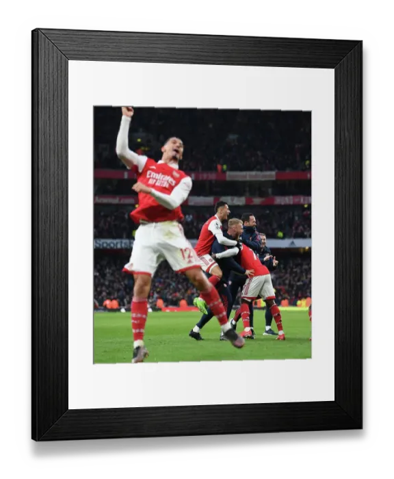 Framed Print : Arsenal's Triumph: Reiss Nelson's Thrilling Hat-Trick Against AFC Bournemouth in the 2022-23 Premier League Framed Print : Arsenal's Triumph: Reiss Nelson's Thrilling Hat-Trick Against AFC Bournemouth in the 2022-23 Premier League