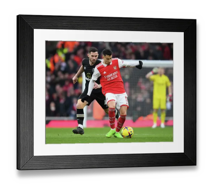 Framed Print : Martinelli's Star Performance: Arsenal's Victory Against Bournemouth (2022-23)