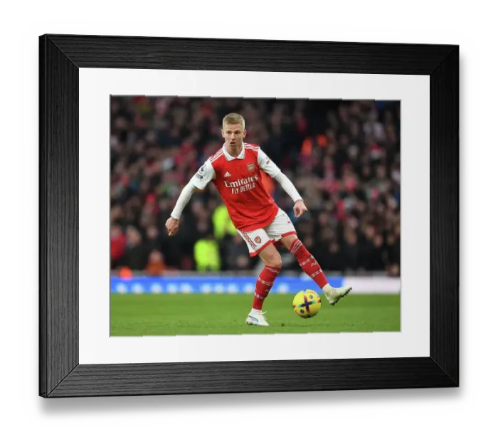Framed Print : Zinchenko in Action: Arsenal vs Bournemouth, 2023
