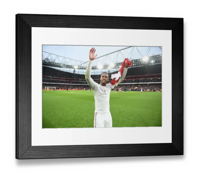 Framed Print : Arsenal's Gabriel Amid Intense Action Against AFC Bournemouth in Premier League Clash