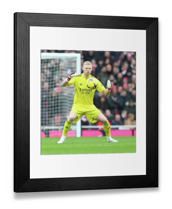 Framed Print : Arsenal's Aaron Ramsdale in Action against AFC Bournemouth, Premier League 2022-23