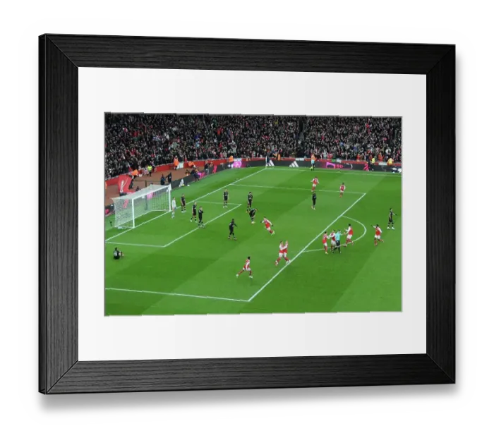 Framed Print : Arsenal's Triumph: Nelson's Hat-Trick Celebration vs AFC Bournemouth (2022-23)