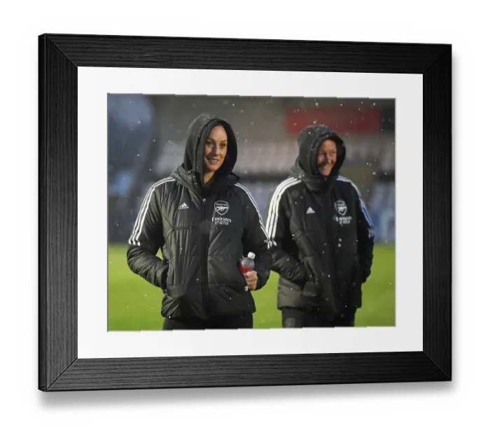 Framed Print : Stina Blackstenius Readies for Arsenal Women's FA WSL Clash Against Liverpool Women at Meadow Park