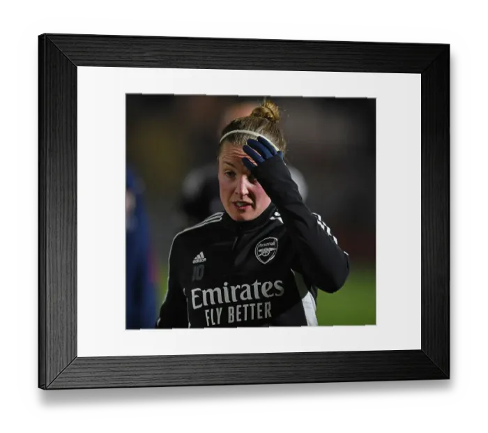 Framed Print : Arsenal FC vs Liverpool FC: Kim Little Focuses Ahead of FA Women's Super League Clash
