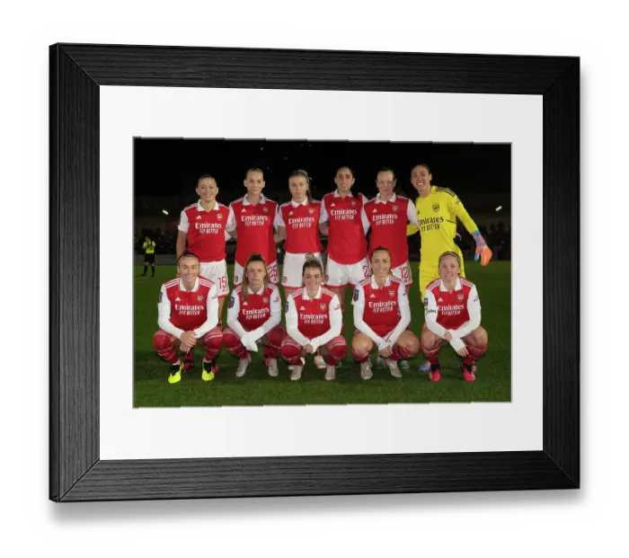 Framed Print : Arsenal Women vs Liverpool Women: Pre-Match Moment at Meadow Park, FA Women's Super League (2022-23)